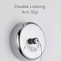 Vista 6 de mlida Tendedero de secado de ropa, largo, estable de acero inoxidable, buen rodamiento para uso en exteriores (2.8M)