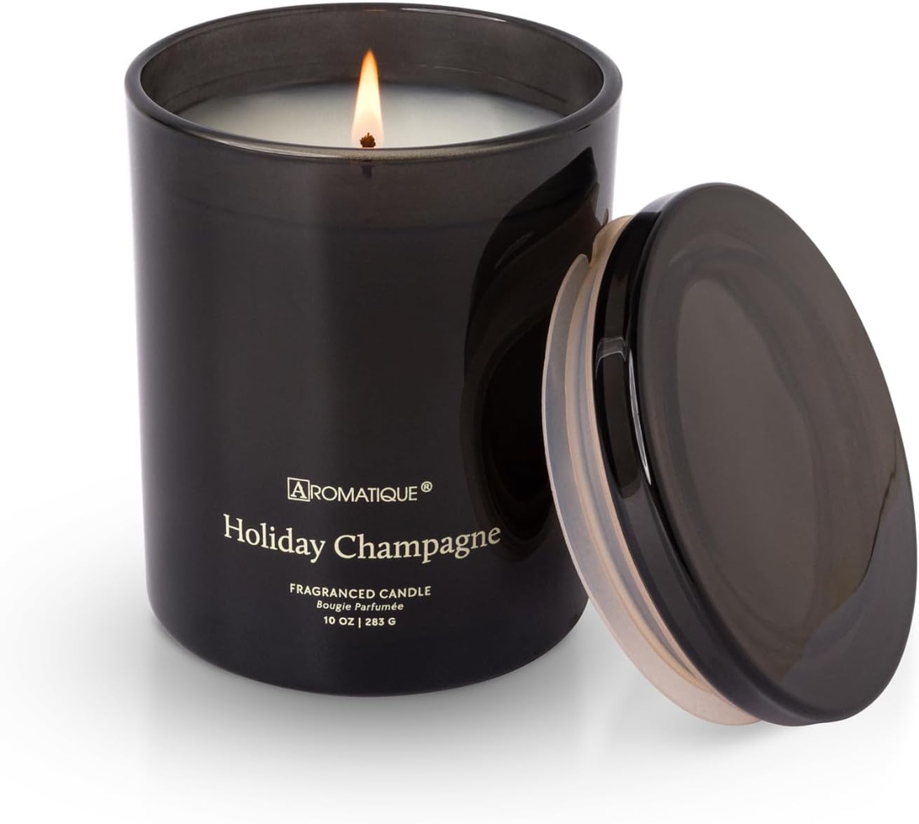 Holiday Champagne Aromatique Foundry 10oz Tinted Glass Scented Jar Candle