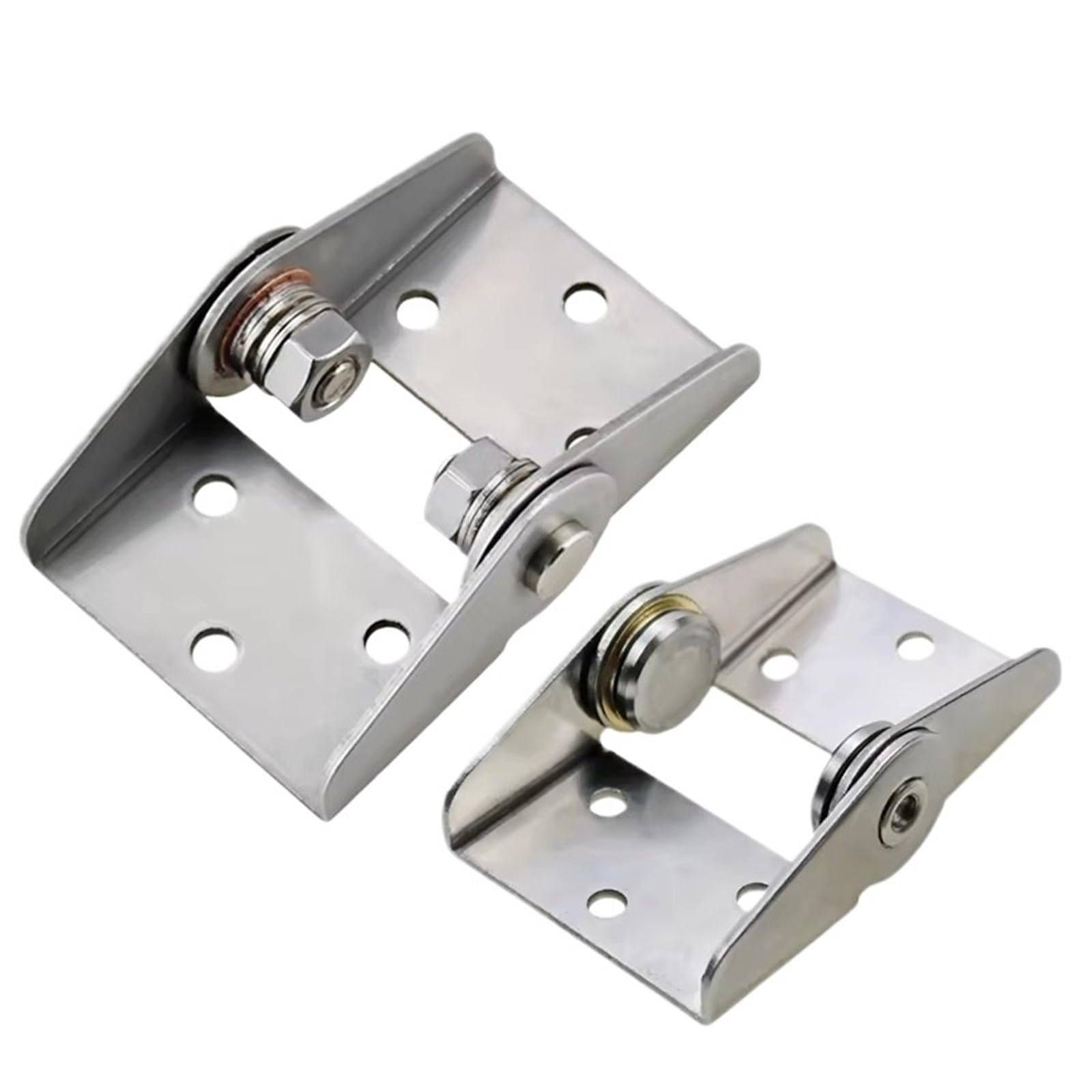 Torque Damping Hinge 304 Stainless Steel Equipment Cabinet Doors At Any Stop Position 1Pcs(Bronze)