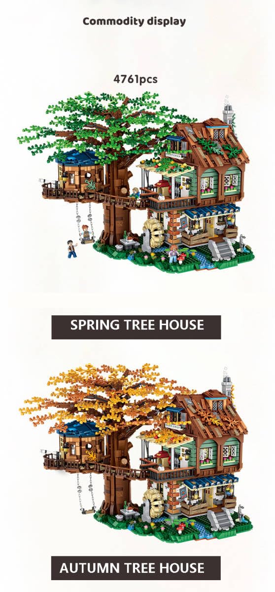 Amazon.co.jp: 特大4761ピース入 ツリーハウス&小屋2WAYセット LEGO 