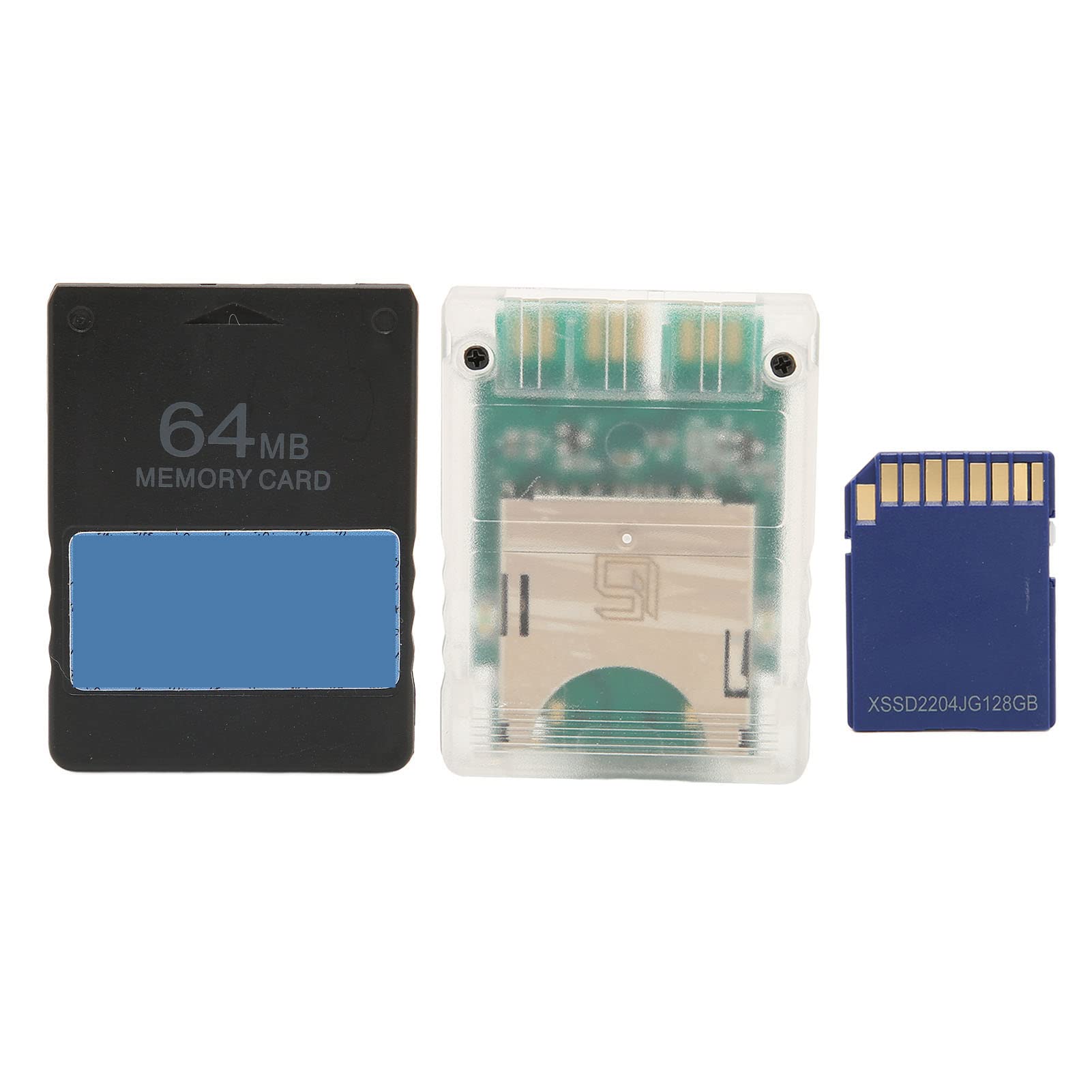 Kit de Adaptador de Tarjeta para Consola, Lector de Tarjetas para Tarjeta de Juego Fmcbv1.966 Mx4Sio para Consola de Videojuegos, Lectores de Tarjetas de Memoria (Consolas gordas)