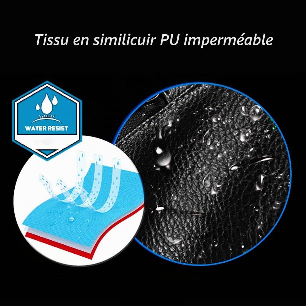 Cuir Veste Moto Racing Blouson Motard Protections CE Gilet Thermique Homme CE Armored Imperméable Respirante Textile Veste