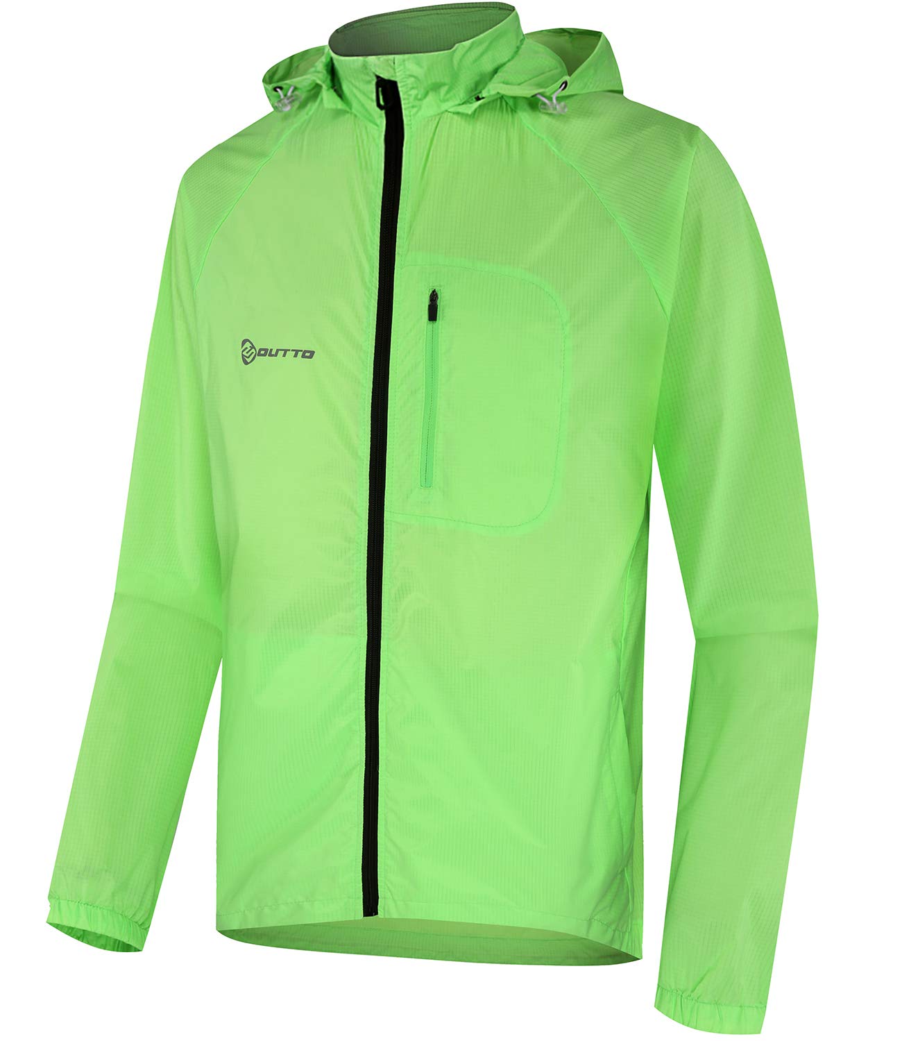 OuttoMen's Lightweight Jacket Rain Resistant UV Protection Quick Drying Windproof Skin Coat
