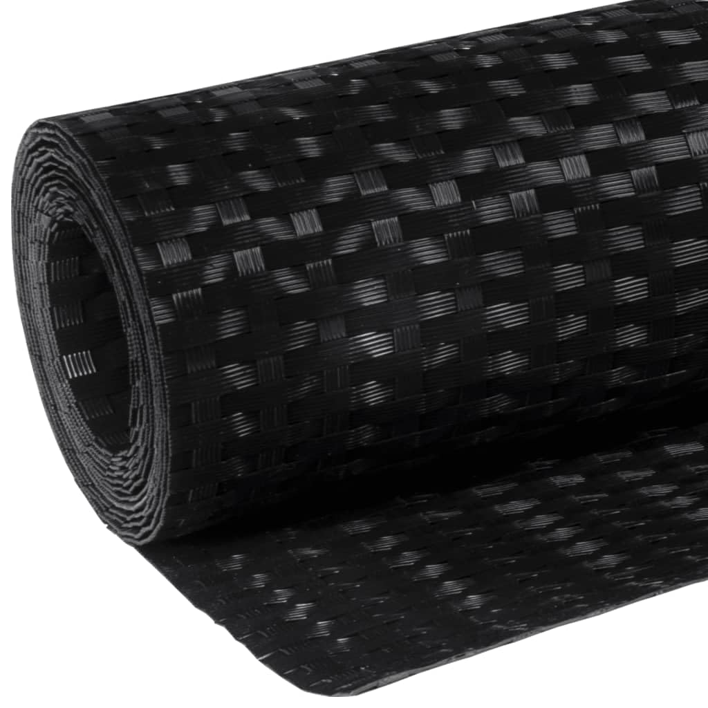 vidaXL Paravent de Balcon Noir 400x80 cm résine tressée, écran de Jardin, écran extérieur, écran d’intimité de clôture, écran d’intimité de Jardin