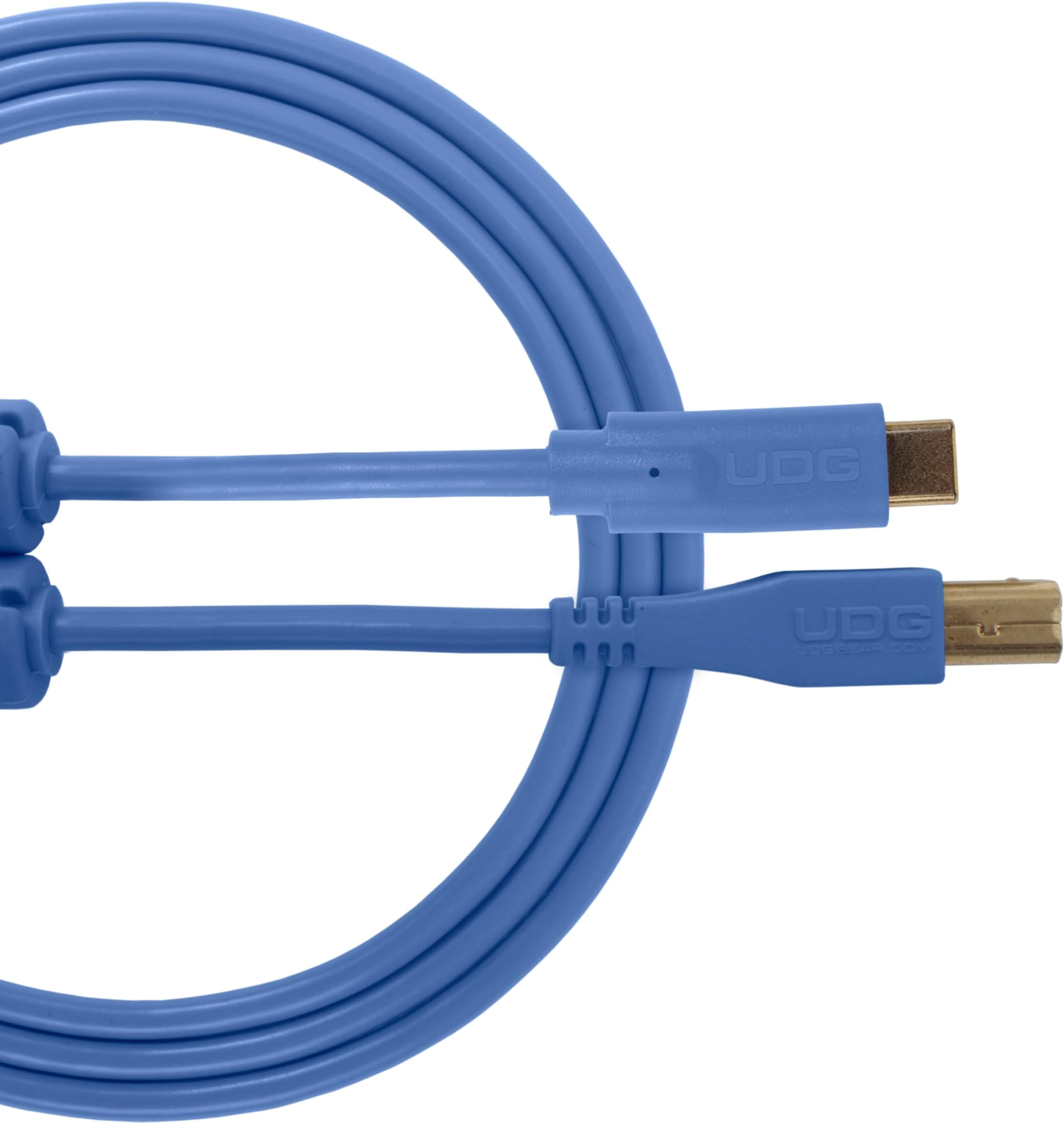UDG GEAR U96001LB Cable USB 2.0 (C-B) - High-speed Audio Optimized USB 2.0 C to B cable, Blue, 1.5 Meter