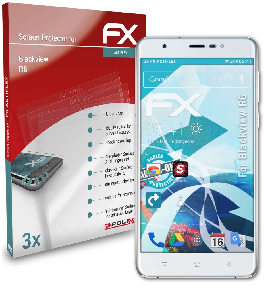 Screen Protector Compatible with Blackview R6 Protector Film, Ultra Clear and Flexible FX Screen Protection Film (3X)