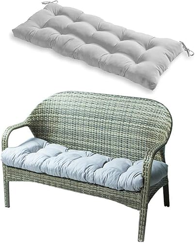 Cojín de banco para interiores y exteriores, cojín para columpio, 51.2 x 19.7 pulgadas, para sillas largas, muebles de jardín y patio