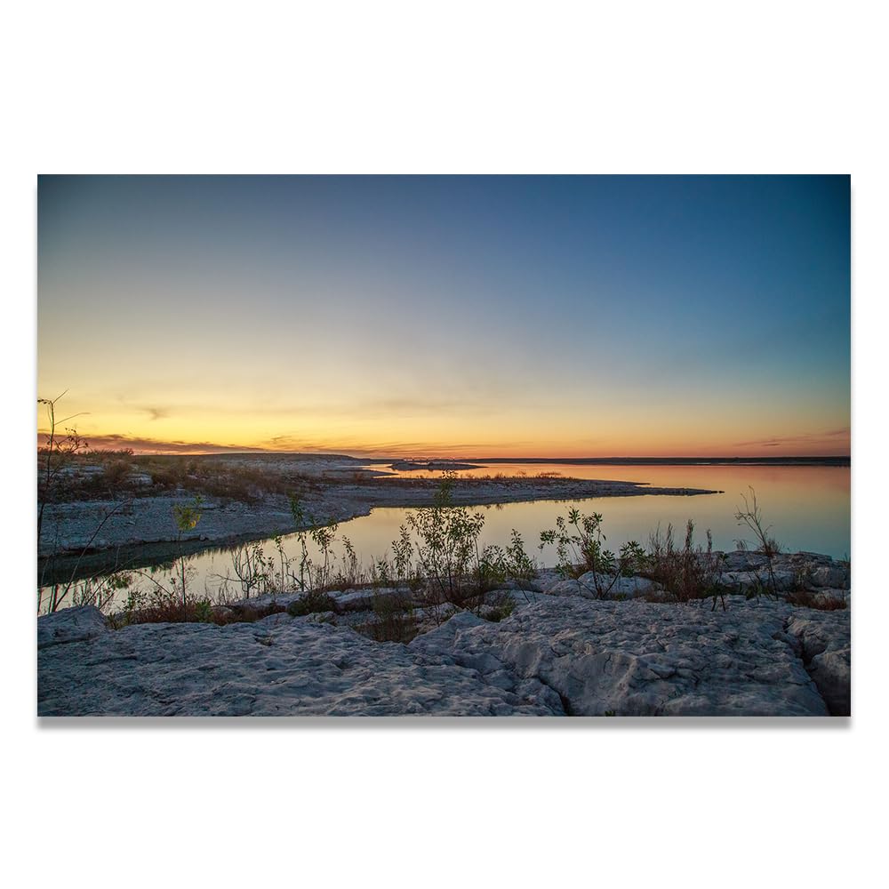 VHdfgTY By The BeachMountain Landscape Canvas Wall Art Nature Scenery Wall Decor for Home 60x90cm Unframed