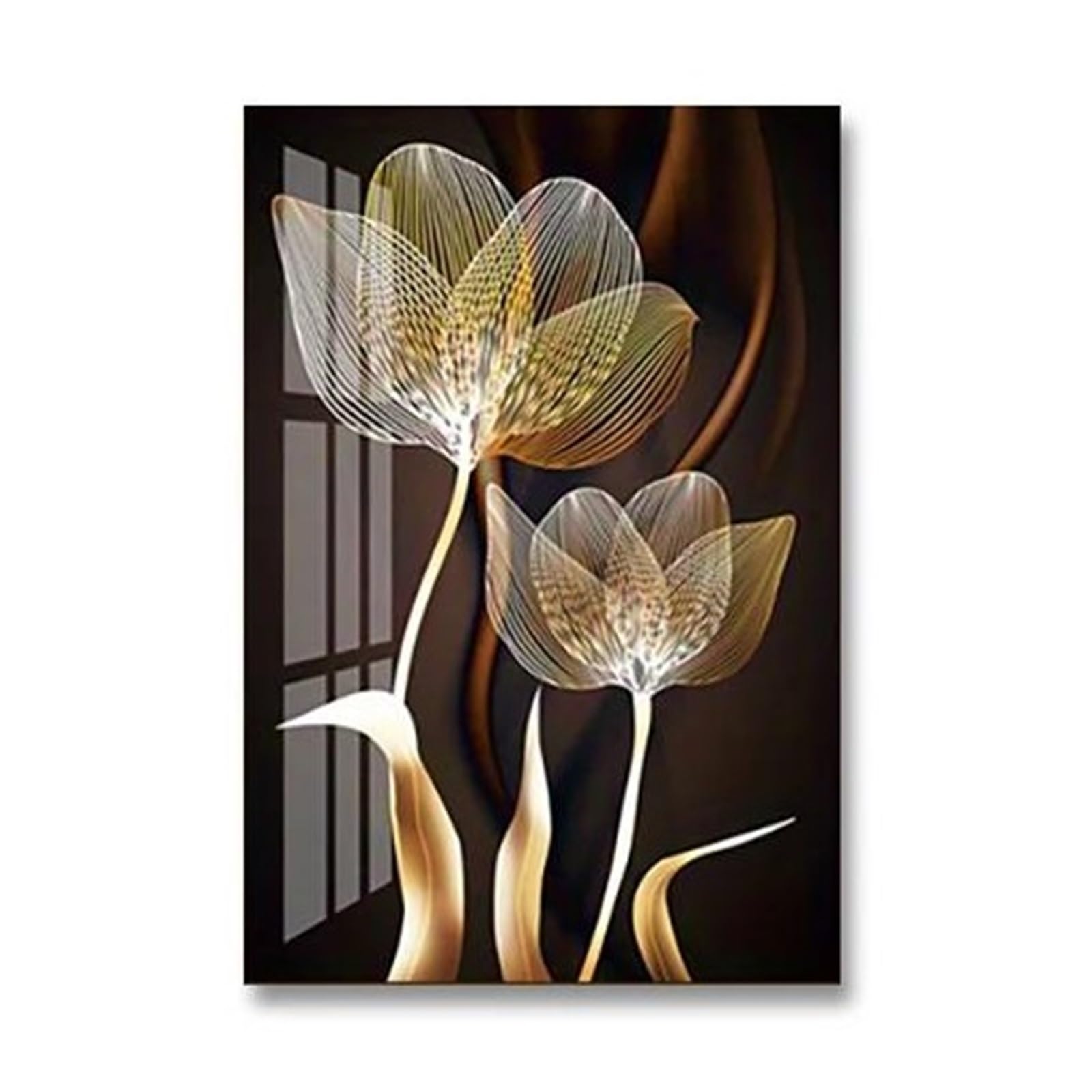 Cuadro sobre lienzo de flores abstractas para crear un hogar acogedor, moderno y distinguido