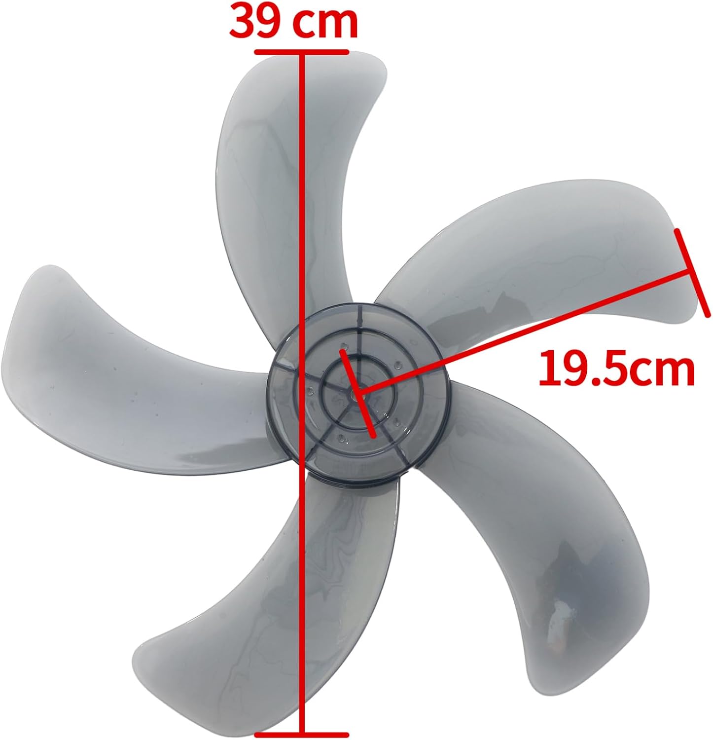 Plastic Fan Blade Household Standing Fan Table Fanner Replacement Part with Nut Cover Type C One Size