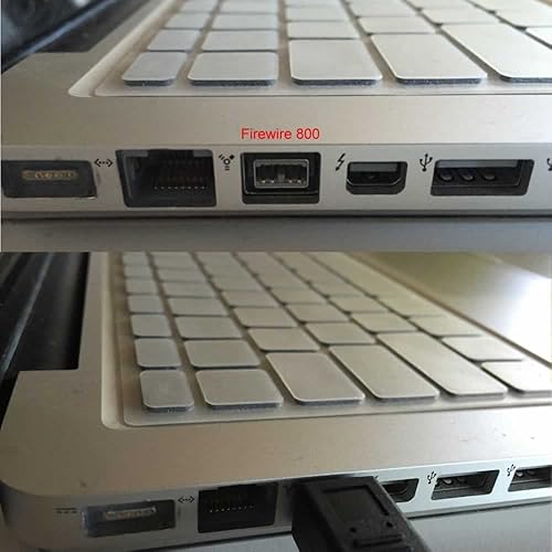 Miniatura 4 de AYA - Cable FireWire de 3 pies (3 pies) IEEE1394b 9pin-9pin 800Mbps compatible con dispositivos iLink Windows, Apple y Sony
