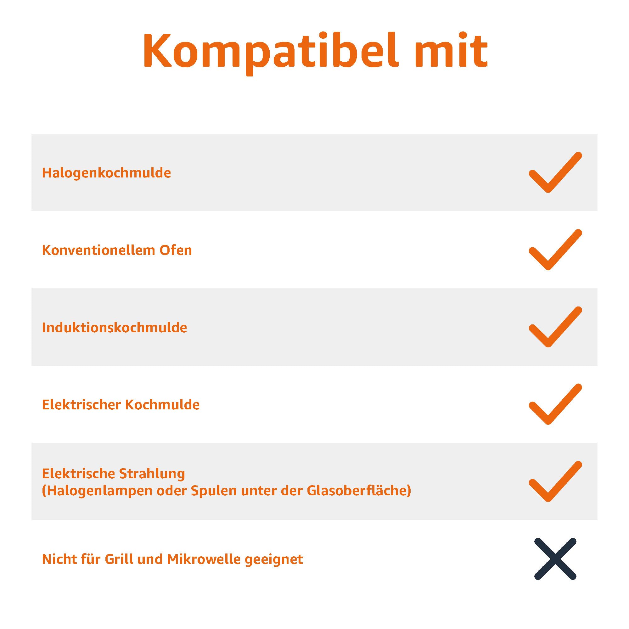 Amazon Basics Bratpfannen-Set, Edelstahl, aluminiumbeschichtet, ofenfest, spülmaschinenfest, mit 20 cm, 24 cm und 30 cm großen Pfannen, 3-teilig, Silber