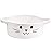 HiChen Small Woven Basket, Cute Cat Toy Basket for Living Room, Decorative Nursery Bin for Toys, Diapers, Empty Gift Baskets for Baby, White, 9.8 x 4 inches