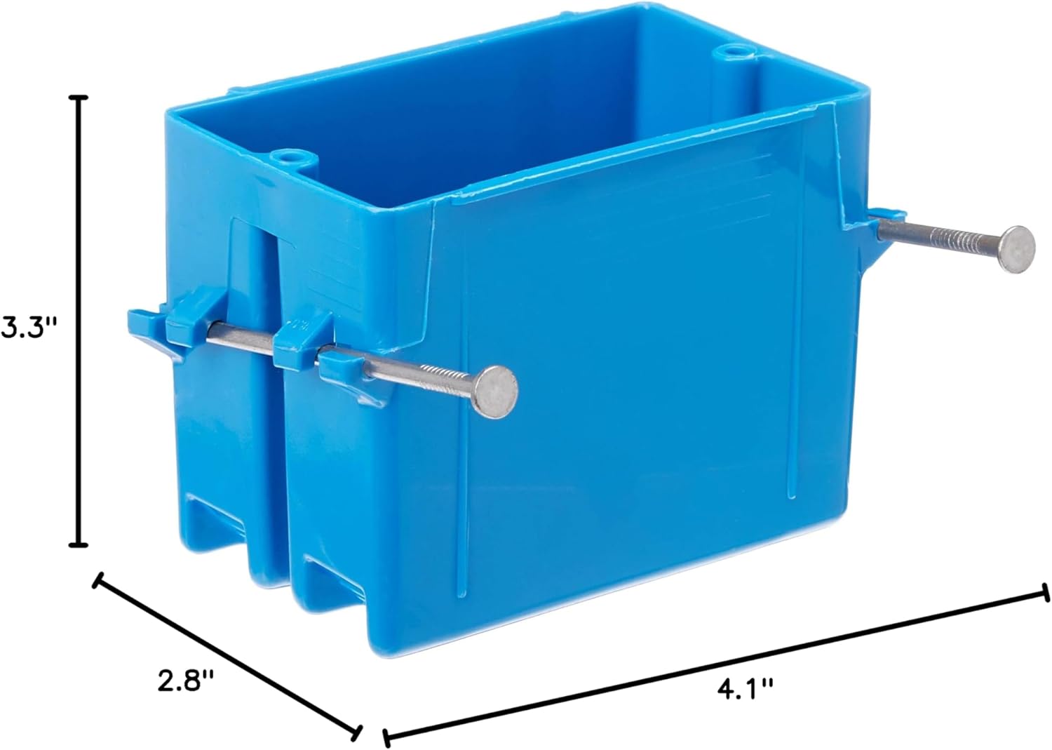 Lamson B118AR-UPC Carlon Single Gang Box With Nail