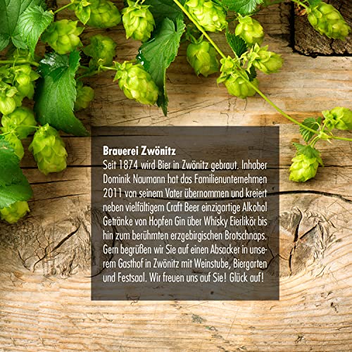 Brauerei Zwönitz Erzgebirgischer Hopfen Gin 0,2 Liter/ausgefallener Gin aus Zwönitzer India Pale Ale Craft Beer/Gin… – Bild 6