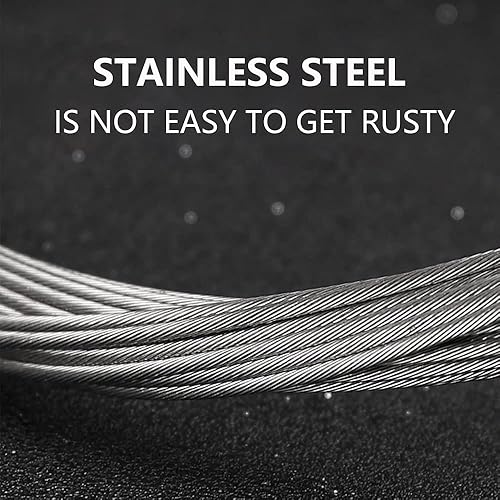 Miniatura 7 de SIMEIQI Juego de cables de freno de bicicleta para bicicleta de montaña incluye carcasa de freno de cable de freno, tapas de extremo de cable,