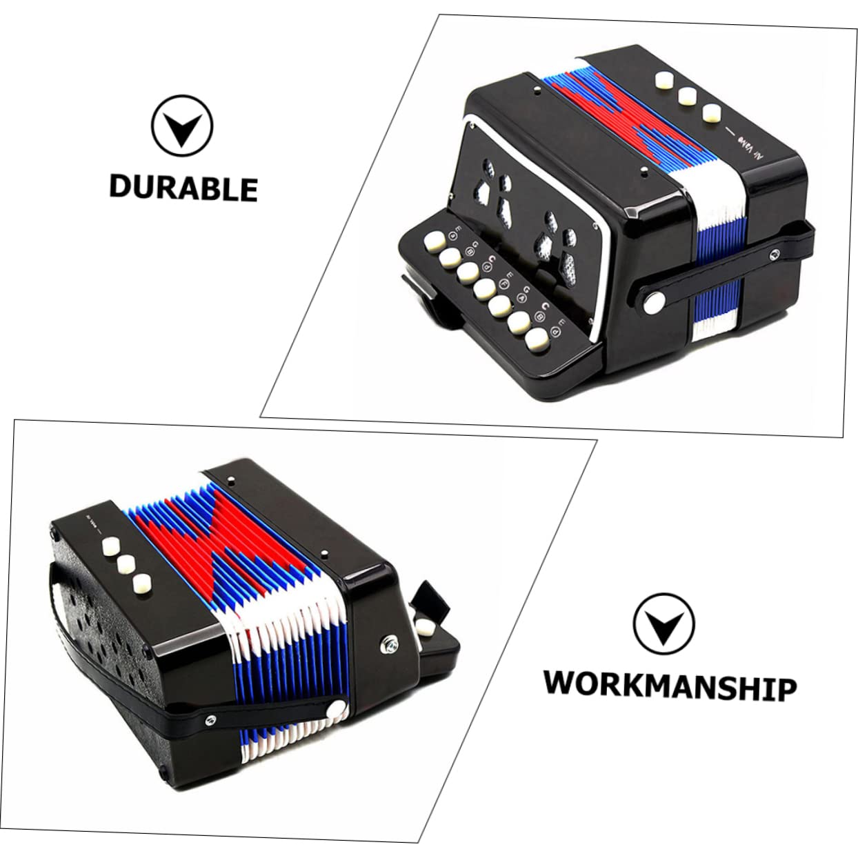 Giocattolo Fisarmonica A Forma Di Mucca Per Bambini - Strumento Musicale Educativo Portatile - Foto 6