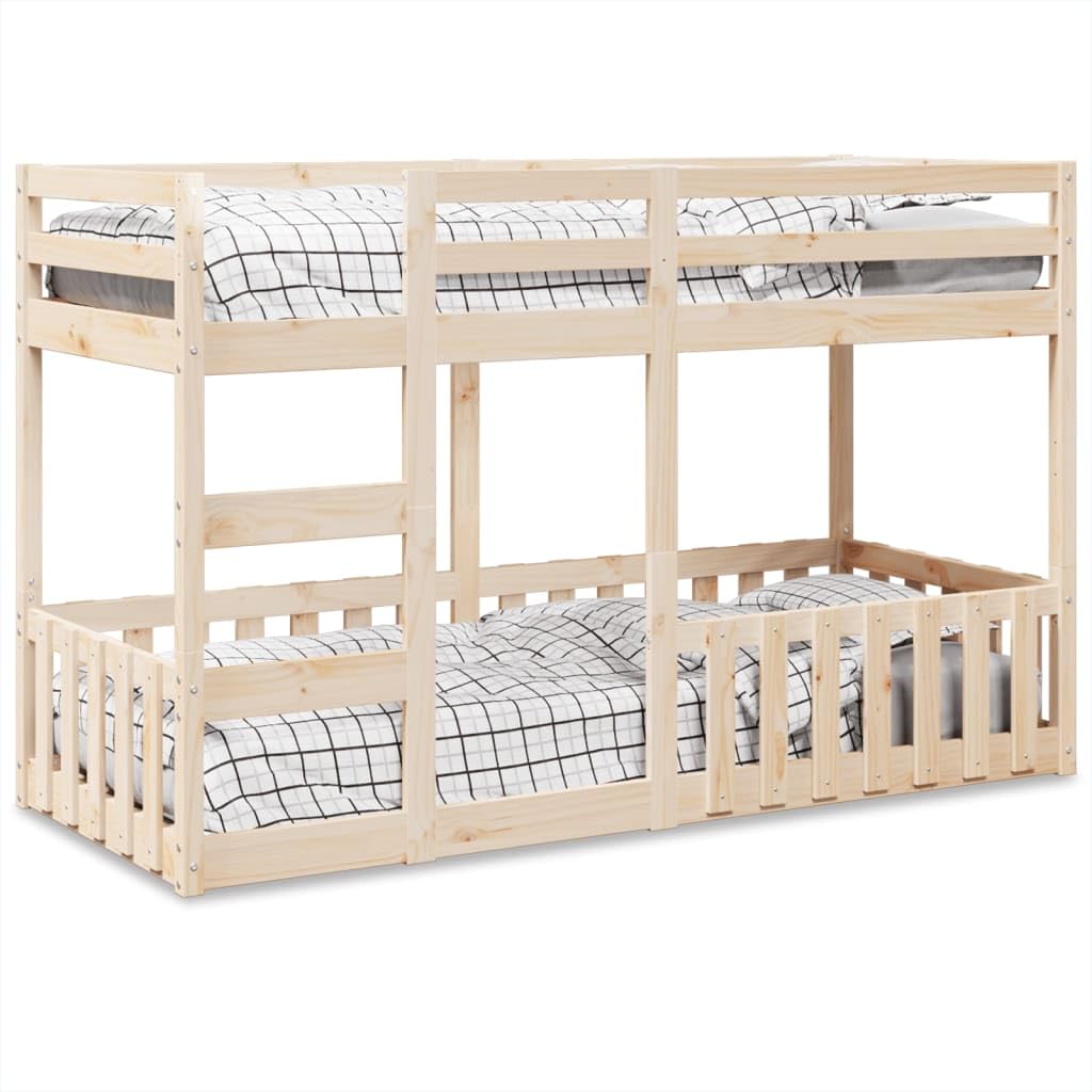 vidaXL Lit superposé 75x190 cm Bois de pin Massif