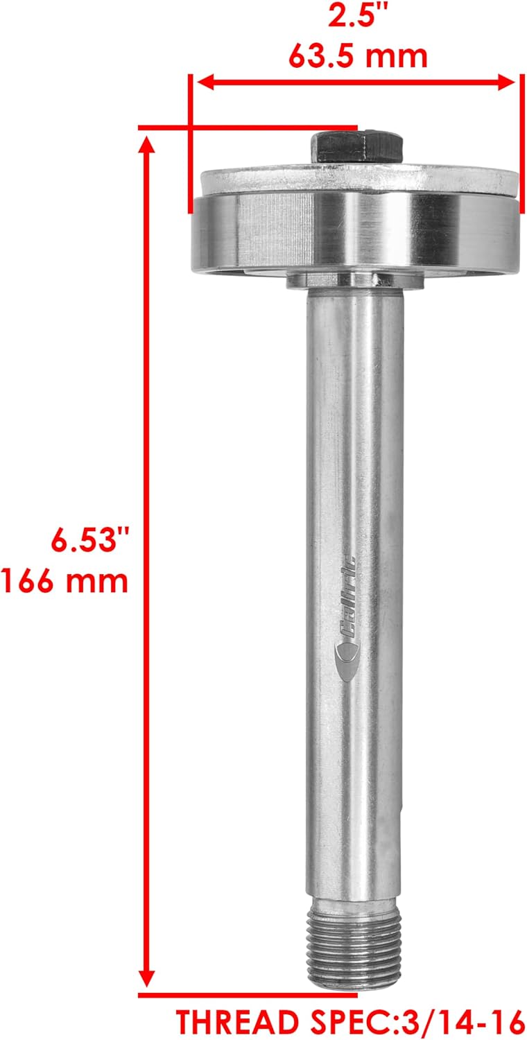 Caltric 26in Deck Spindle Shaft Compatible with John Deere 140 314 316 317 318 322 330 332 420 430 120 140 300 AM39914 AM39918