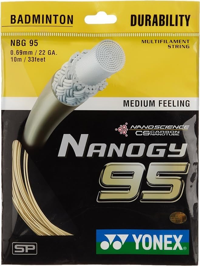 YONEX NANOGY 95 バドミントンガット 100m ゴールド バドミントンガットNanogy95 コスミックゴールド 100m - メルカリ