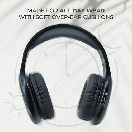 Miniatura 6 de iJoy - Auriculares ultra inalámbricos con micrófono, auriculares Bluetooth inalámbricos recargables sobre la oreja con 10 horas de reproducción,