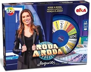 Jogo Roda a Roda - Sbt, Elka, Evas – Azul, Laranja, Roxo, Verde. Roleta As Mesma Cores Do Eva Com Ponteiro Branco.