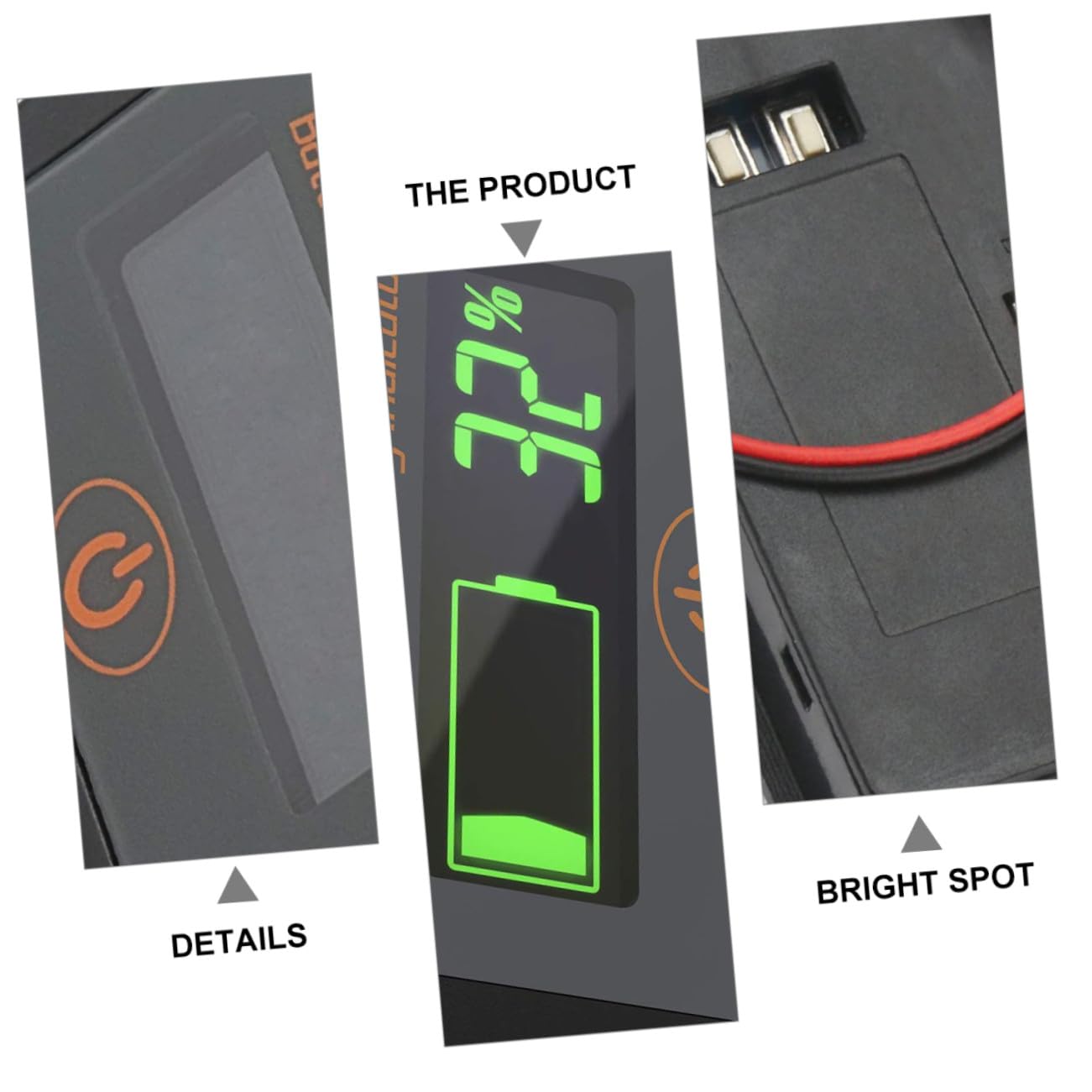 Comprobador de Batería Digital Mide Voltaje de 12v a 60v Pantalla Lcd y Retroiluminación Compatible de 2 a 16 Celdas para Vehículos
