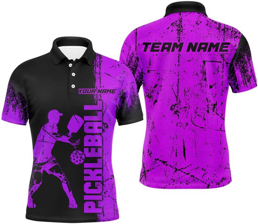 Personalized 3D Pickleball Shirts Women Men Pickleball Jersey Pickleball Polo & Quarter-Zip Team Pickleball Gifts