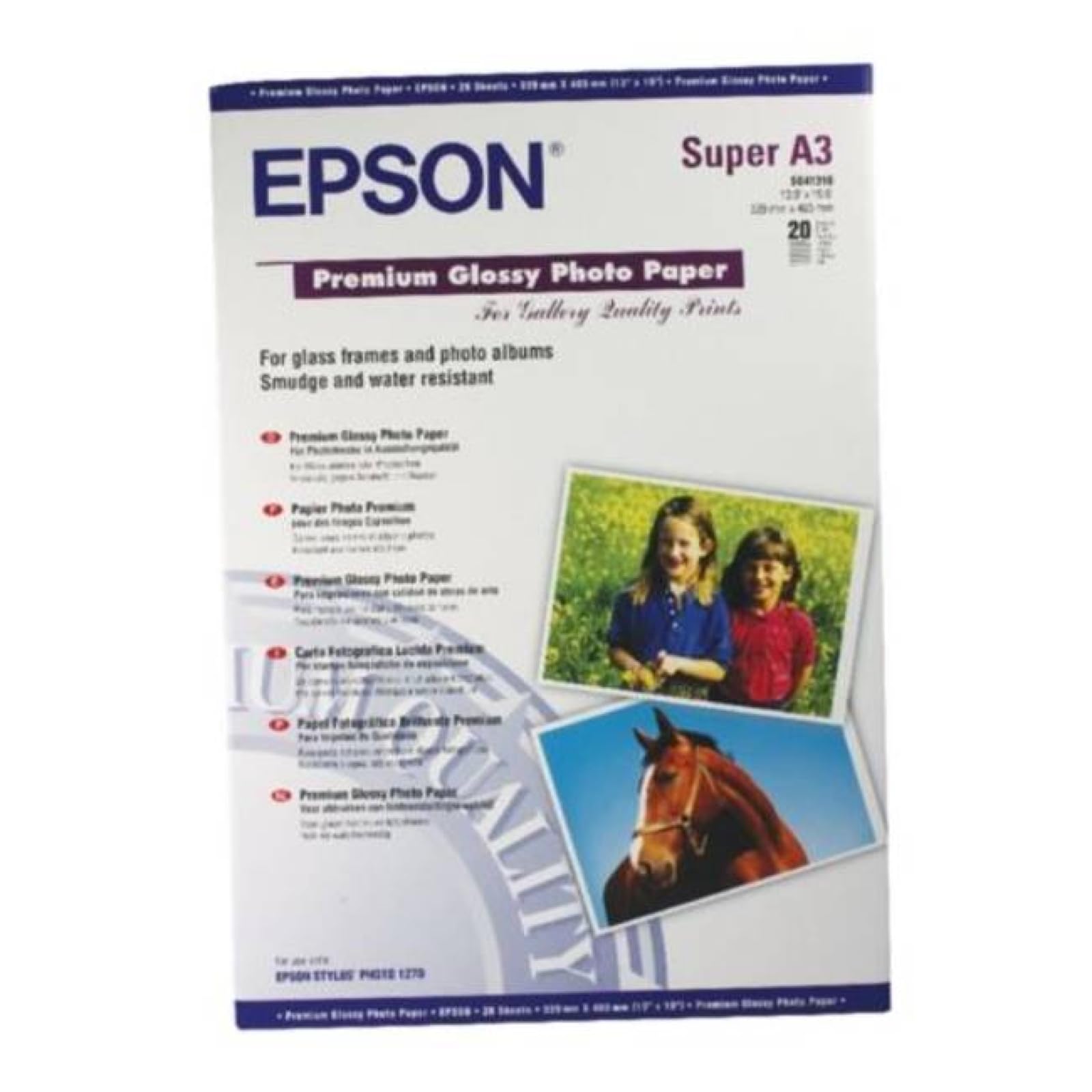 Epson C13S041316 - PREMIUM GLOSSY PHOTO PAPER A3+ 1270