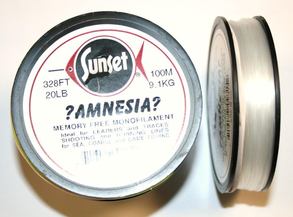 Sunset Amnesia Clear 20lb Monofilament for Traces and Leaders Amazon