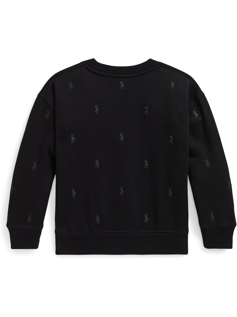 Black Polo Ralph Lauren Polo Pony Fleece Sweatshirt (Toddler/Little Kid)