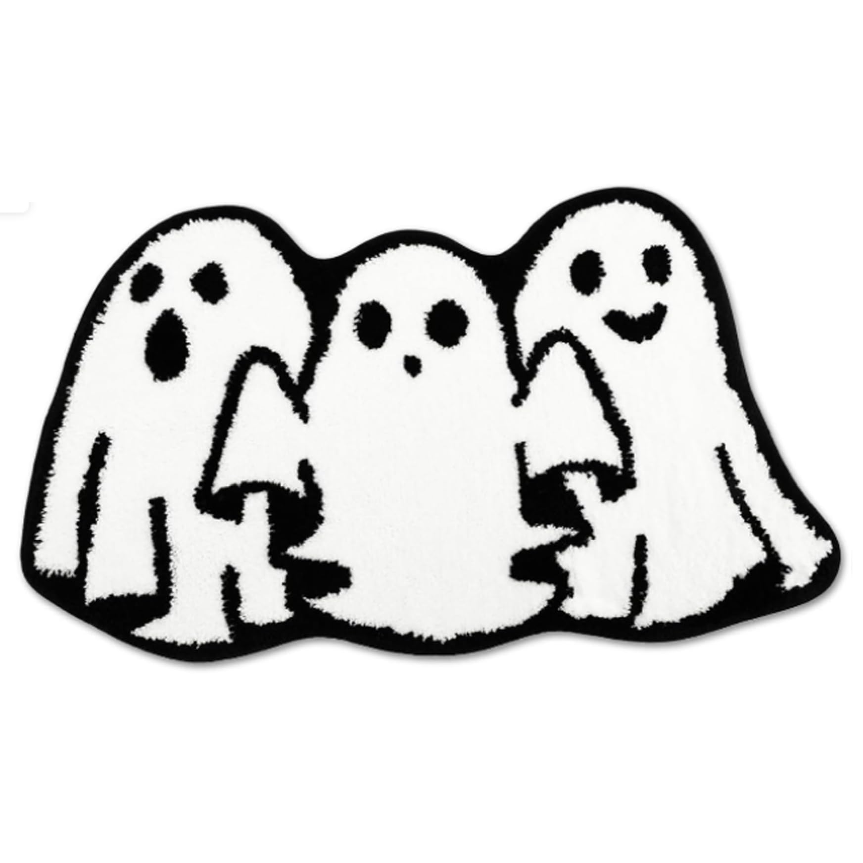 Tapis de salle de bain Halloween fantôme mignon 80x50cm pour l'entrée et la cuisine de maison