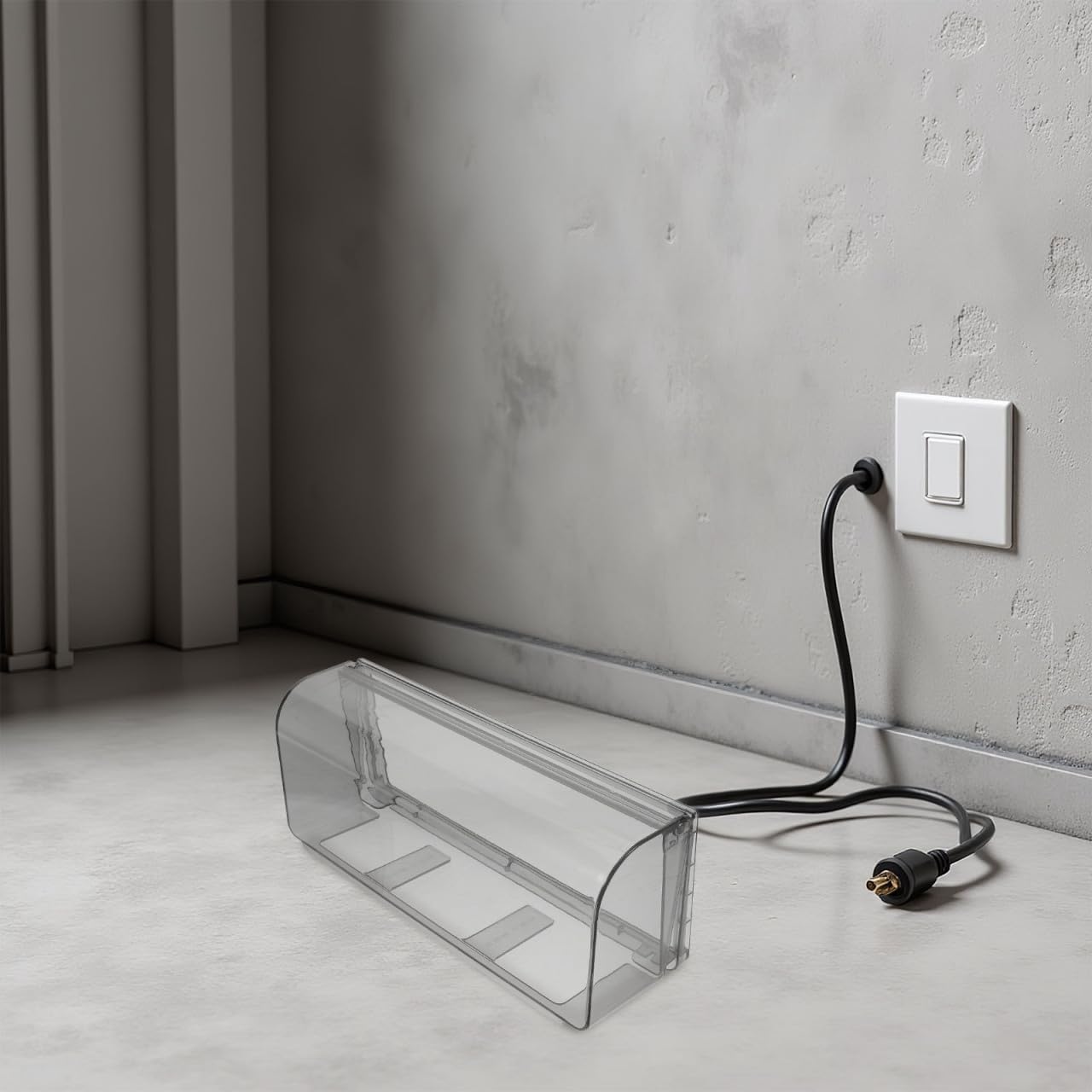 Waterproof Plug Cover Triple Socket Protector with Large Adhesive Seal Indoor Bathroom Electrical Outlet .14X4.37X2.95In