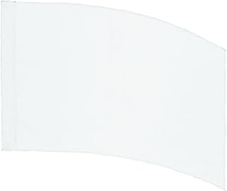 DSI Color Guard Practice Flag (PCS) - Curved Rectangle - White