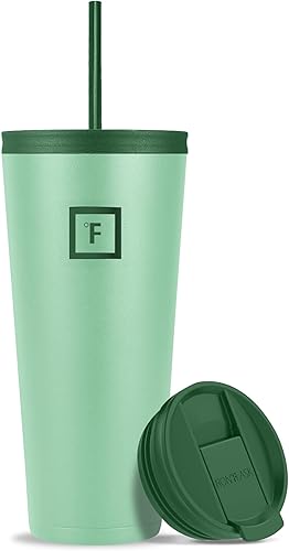 Miniatura 105 de IRON °FLASK Classic Tumbler - Botella de agua de acero inoxidable con aislamiento al vacío, de doble pared, taza para beber, taza de viaje aislada