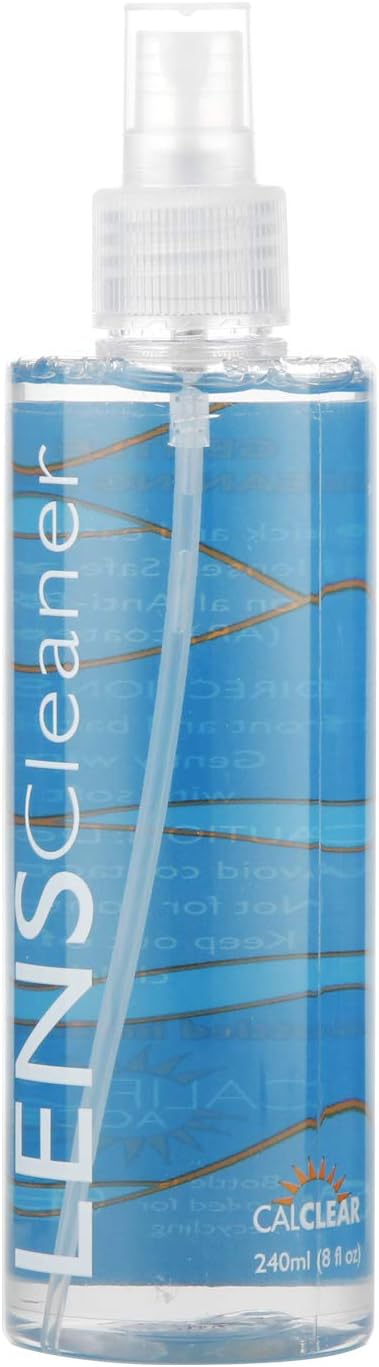 California Accessories Calclear Lens Cleaner Spray | Pack of 1-8oz Eyeglass Lens Cleaning Spray for Glasses, Lens, Screens : Health & Household