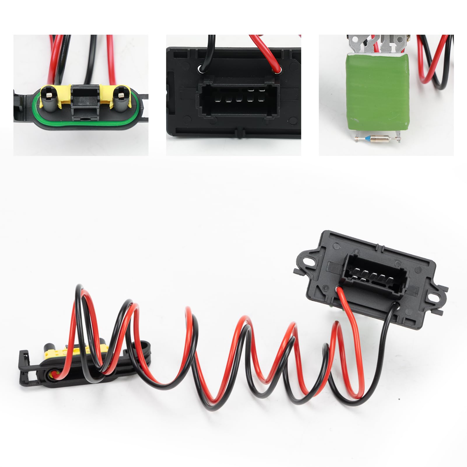 Resistenza al motore del ventilatore di riscaldamento compatibile con Clio 3 Scenic 2,7701209803,Kit di resistenza del motore del ventilatore con cablaggio compatibile con MK3 Grand Modus