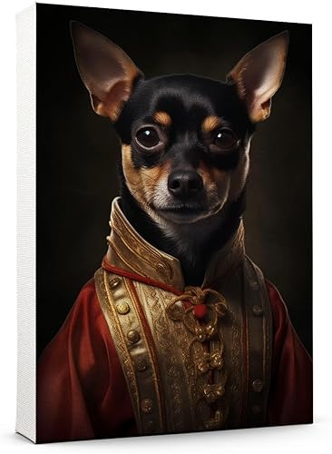 Miniatura 708 de Thuan Chow Chow Retrato de mascota con disfraz real de perro en un disfraz retrato de perro con vestimenta Retrato medieval de mascota retrato