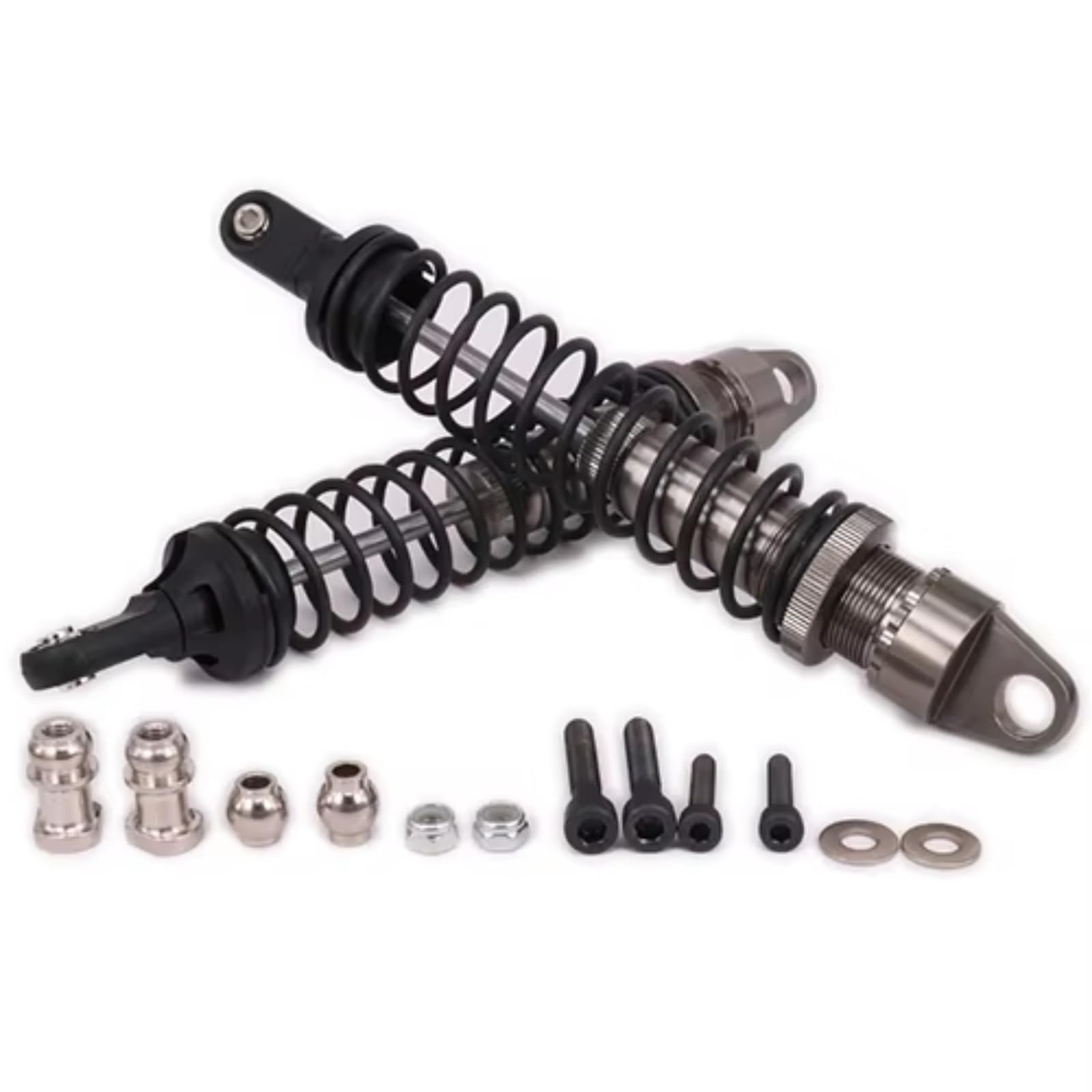 Ammortizzatori RC Compatibile Con Buggy Per Redcat 1/5 RC Auto Aggiornamento Ricambio Accessori Parti Lega Di Alluminio A Bagno D'olio Ammortizzatore(Gray)