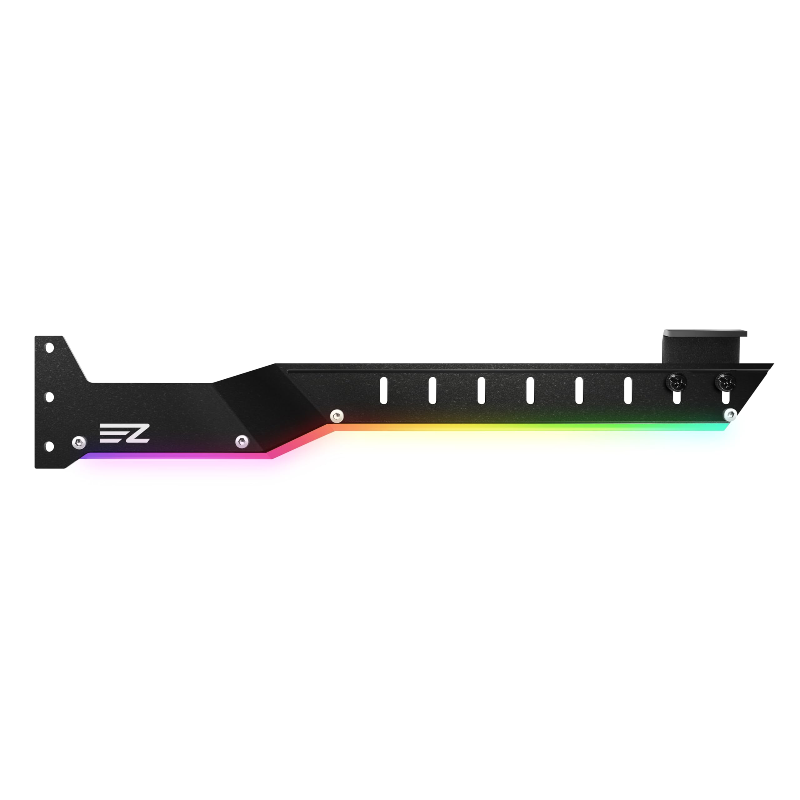 EZDIY-FAB Supporto GPU per Scheda Grafica con LED ARGB 5V 3 Pin-Bracket Anticurvatura per Schede Video,Compatibile con RX6700, RTX3090(Verificato)-Nero