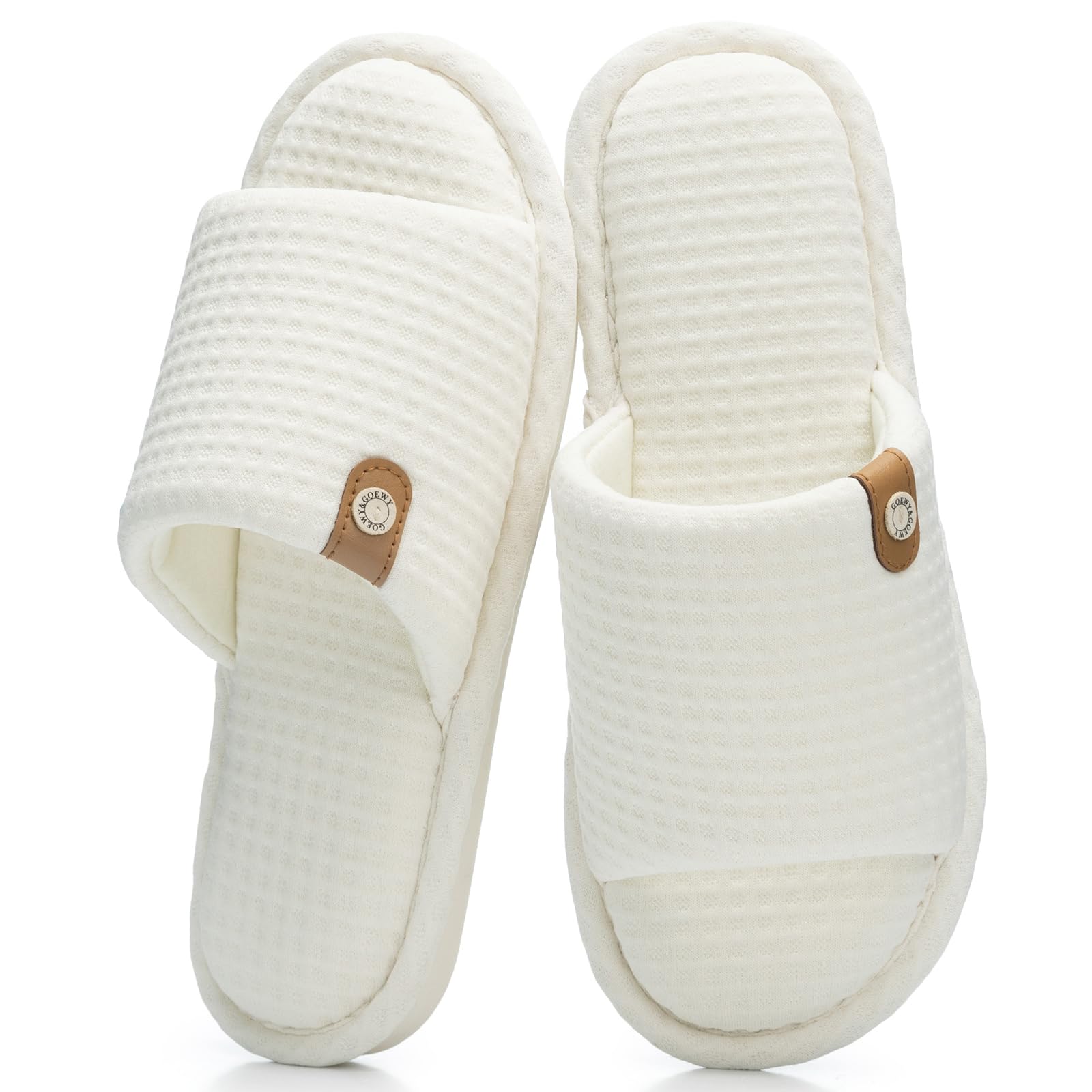 Open Toe Slippers for Women Memory Foam House Shoes indoor outdoor