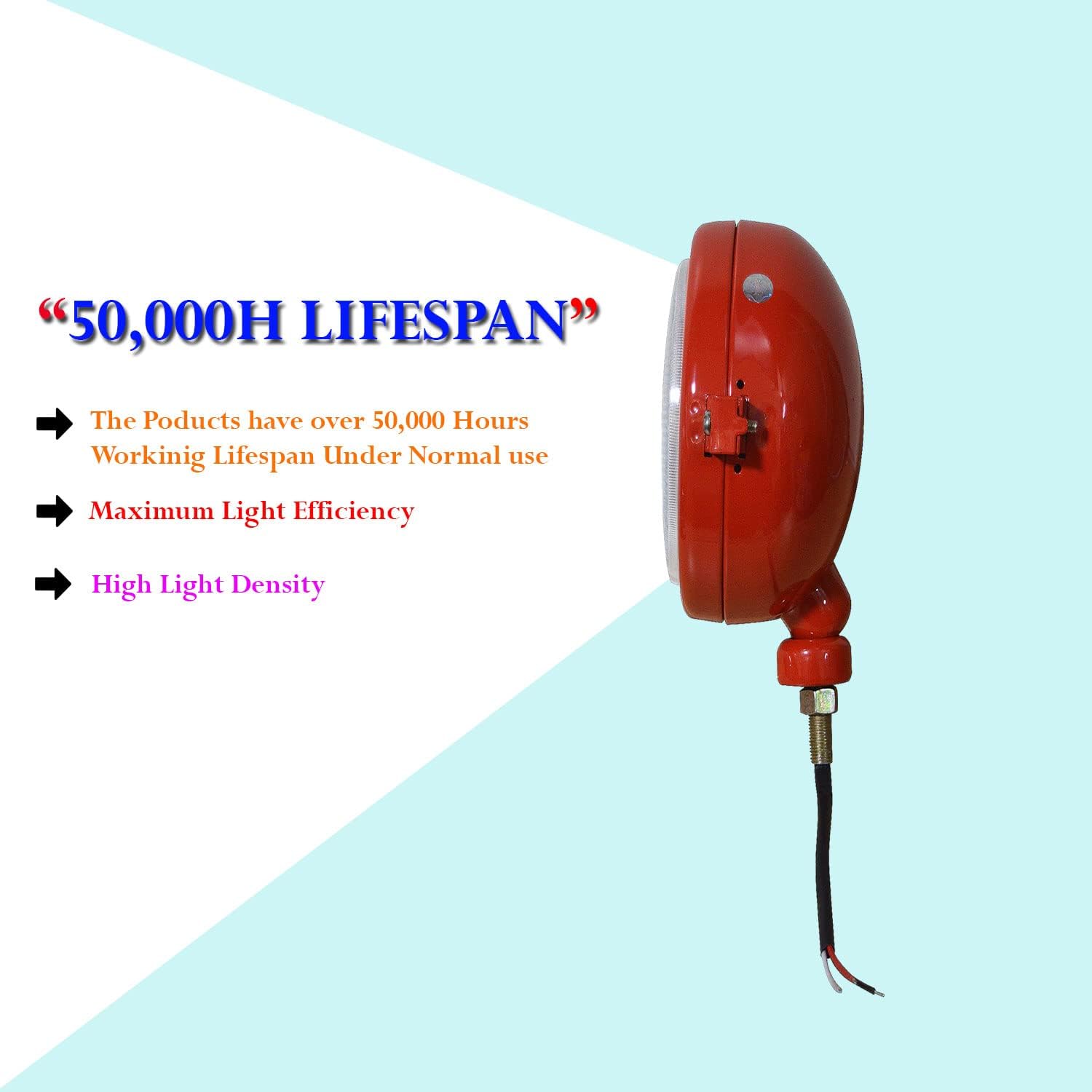 お専用ページです Bajato レッドヘッドライトアセンブリ 12V電球 デビッドブラウン 700