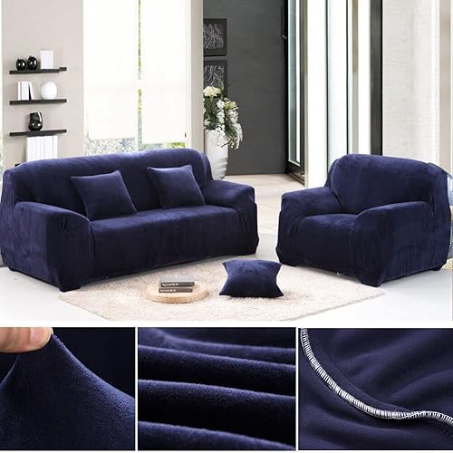Miniatura 8 de cjc Fundas de sofá modular superelásticas  2 fundas de sofá antideslizantes de terciopelo con parte inferior elástica para sofá modular en forma de