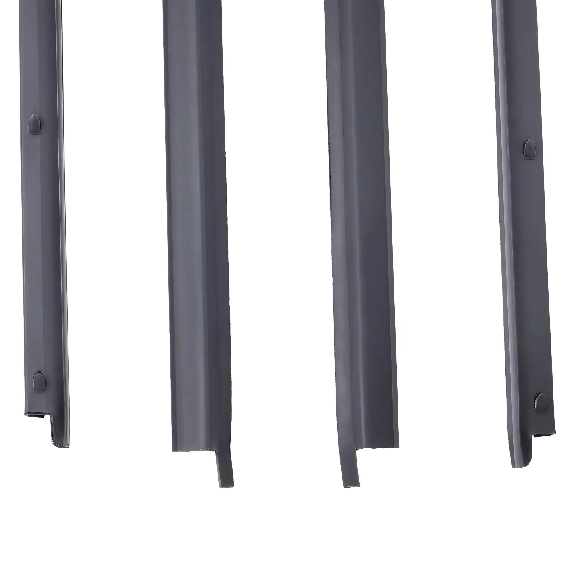 Striscia Tenuta Portiera 4 Pezzi Guarnizione In Gomma Finestrini Interni Ed Esterni Per Nissan Per Hardbody Per Navara D21 1986-1997 2 Porte Guarnizioni
