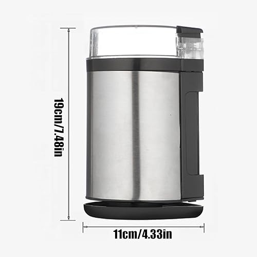 Miniatura 6 de Molinillo de café para el hogar, molinillo de café pequeño de 4.3 x 7.5 in, molinillo de café ligero para granos  Molinillos eléctricos portátiles