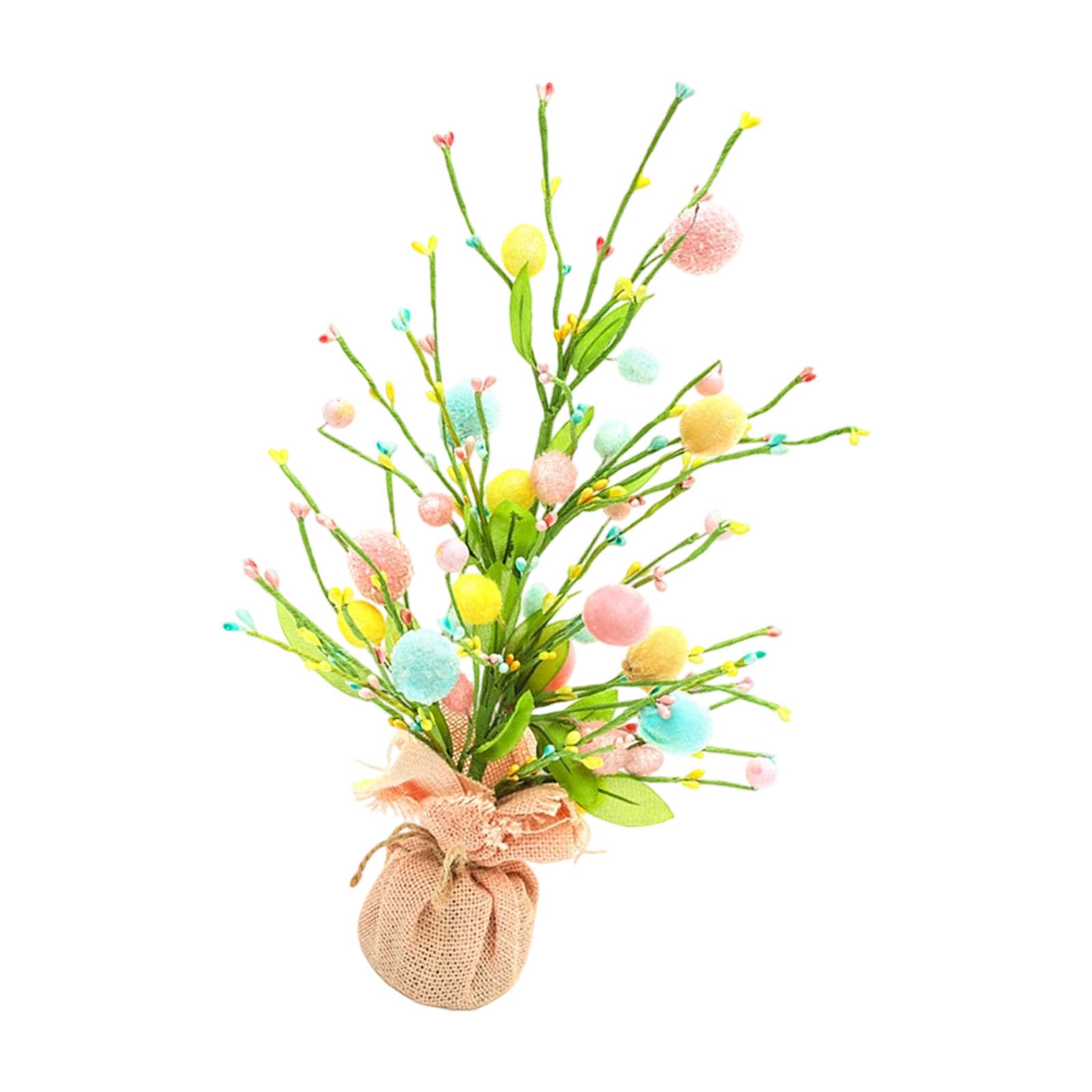 hogtnd Simulated Foam Berries Easter Eggs Artificial Fruit Branch for Holiday Party Decoration Vase Flower Arrangements Foam