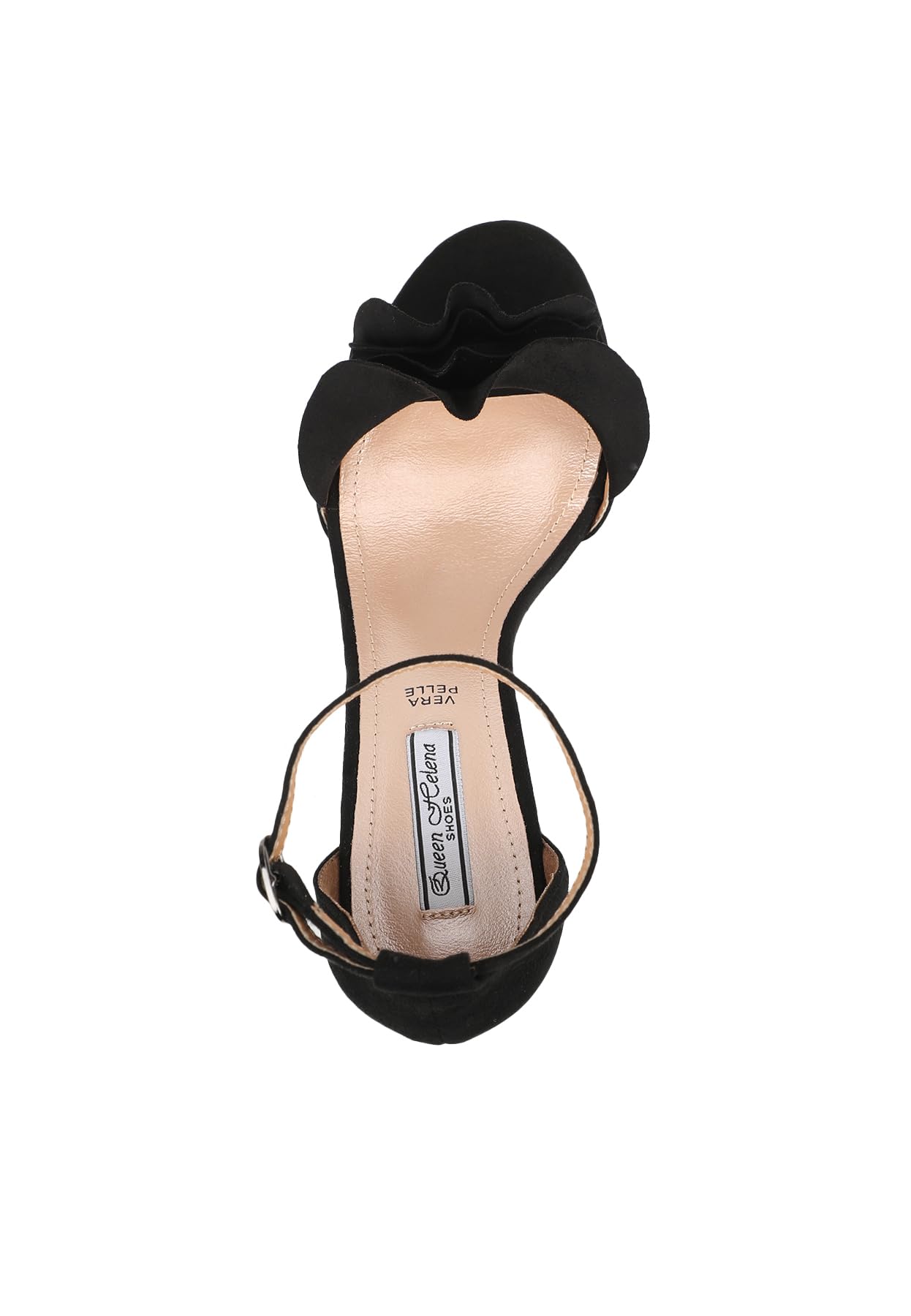QUEEN HELENA Sandali con Tacco Basso con Cinturino Casual Donna ZM9629