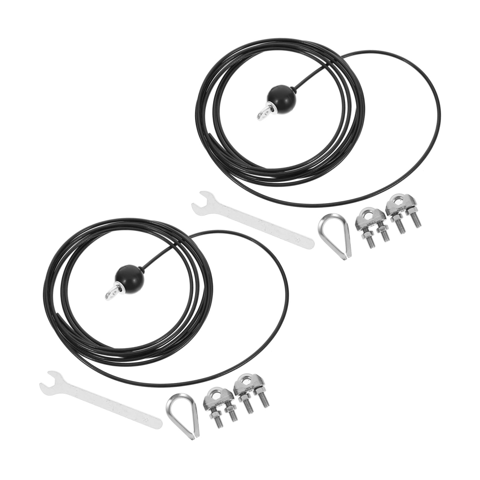 EXCEART 2 Juegos Cable de Poleas de Gimnasio Ajustable, 196 Pulgadas