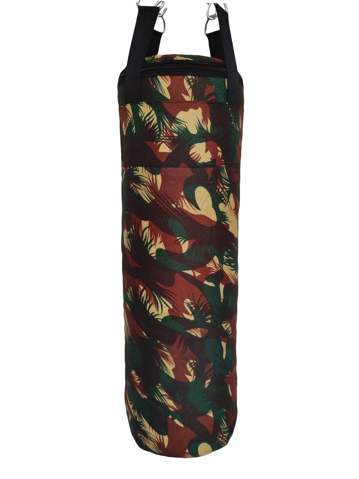 SKMT Never Lose Until You Win Camo Boxing Kit with Synthetic Leather Boxing Punching Bag,Hand Wrap and Hanging Chain (42 INCH) 2
