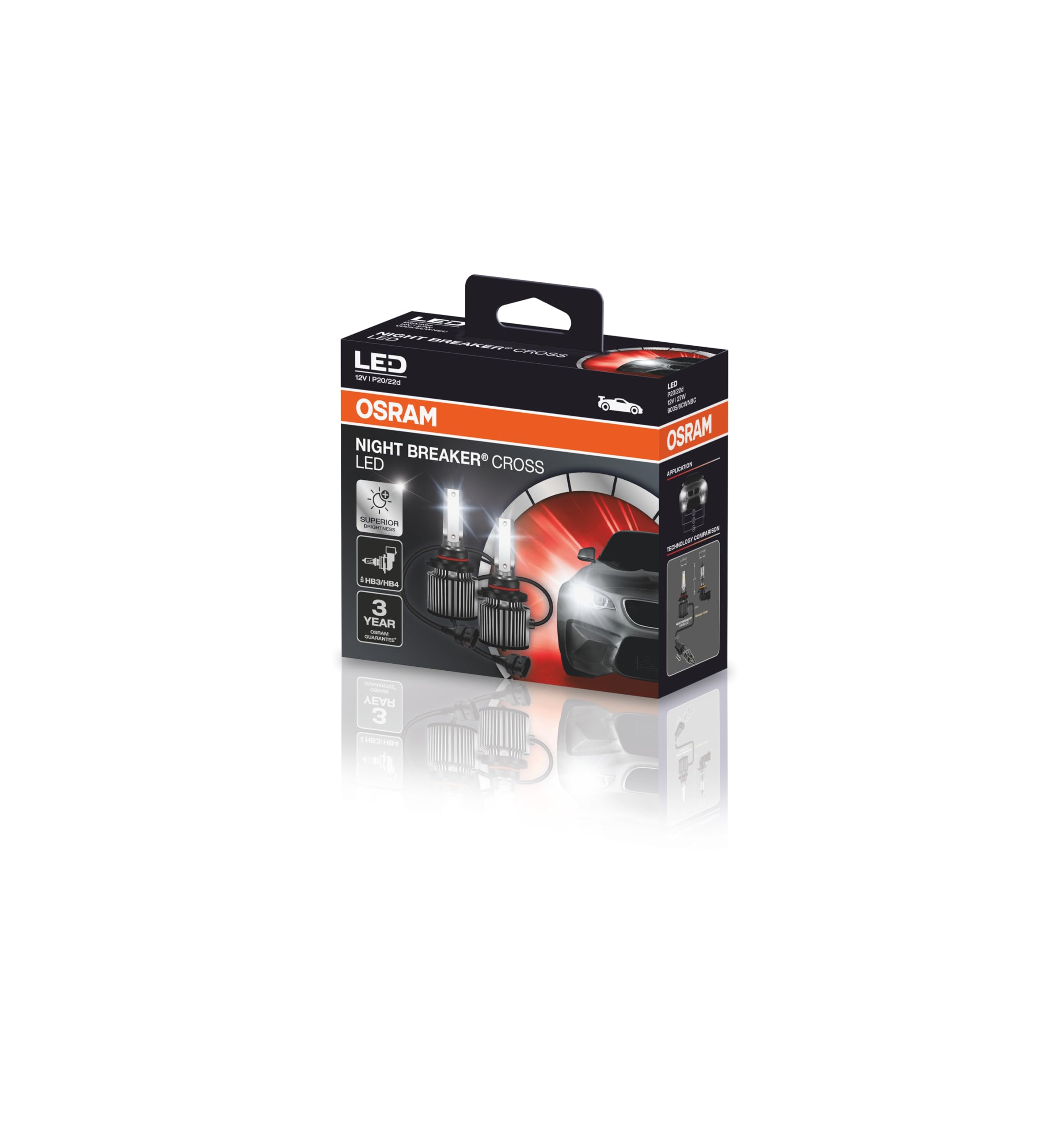 KIT LED NIGHT BREAKER CROSS HB3/HB4 OSRAM - 9005/6CW NBC